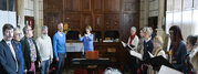 Ensemble vocal ORIANA  en repetition portrait de Doriane Charron cheffe de ch?ur